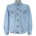 Disney - Athletic Mickey Mouse Button-Up Denim Jacket 1990s Medium Vintage Retro