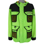 Tommy Hilfiger - Green Zip-Up Hooded Jacket 1990s XX-Large Vintage Retro