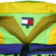 Tommy Hilfiger - Green Zip-Up Hooded Jacket 1990s XX-Large Vintage Retro