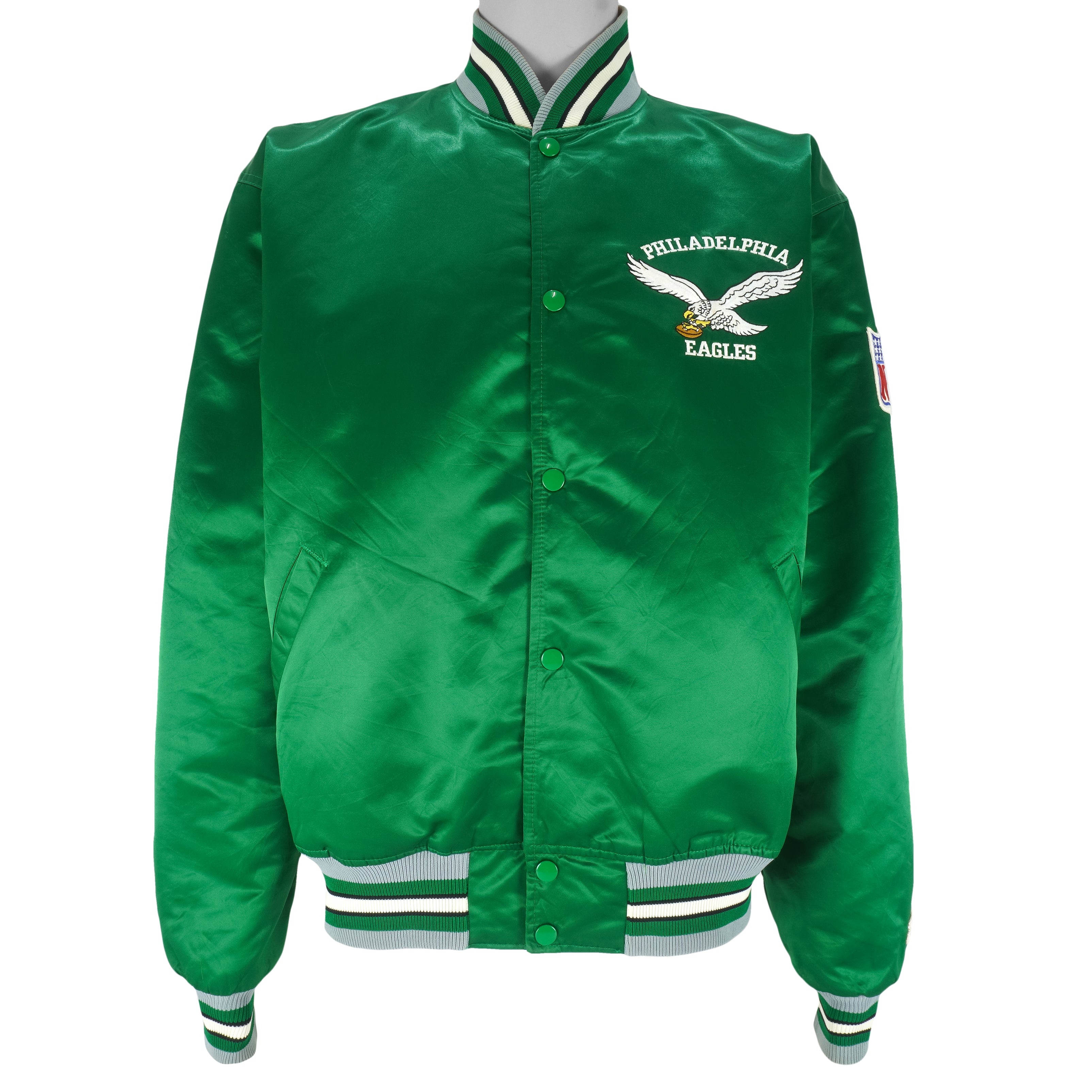 Starter (Pro Line) - Philadelphia Eagles Satin Jacket 1980s X-Large Vintage Retro Football
