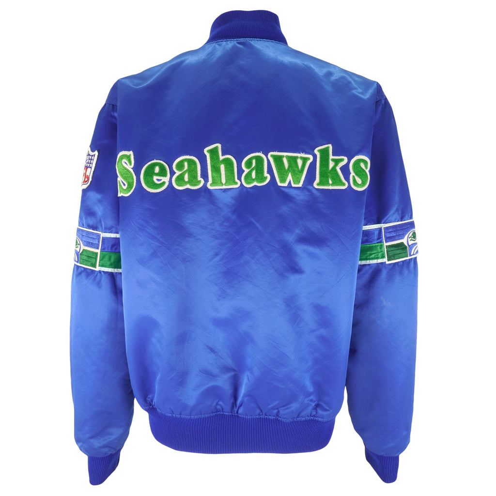 Starter (Pro Line) - Seattle Seahawks Satin Jacket 1980s Large Vintage Retro Football
