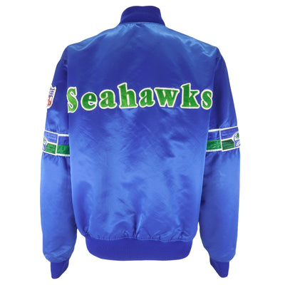 Starter (Pro Line) - Seattle Seahawks Satin Jacket 1980s Large