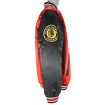 NHL - Chicago Blackhawks Reversible Satin Jacket Large Vintage Retro Hockey