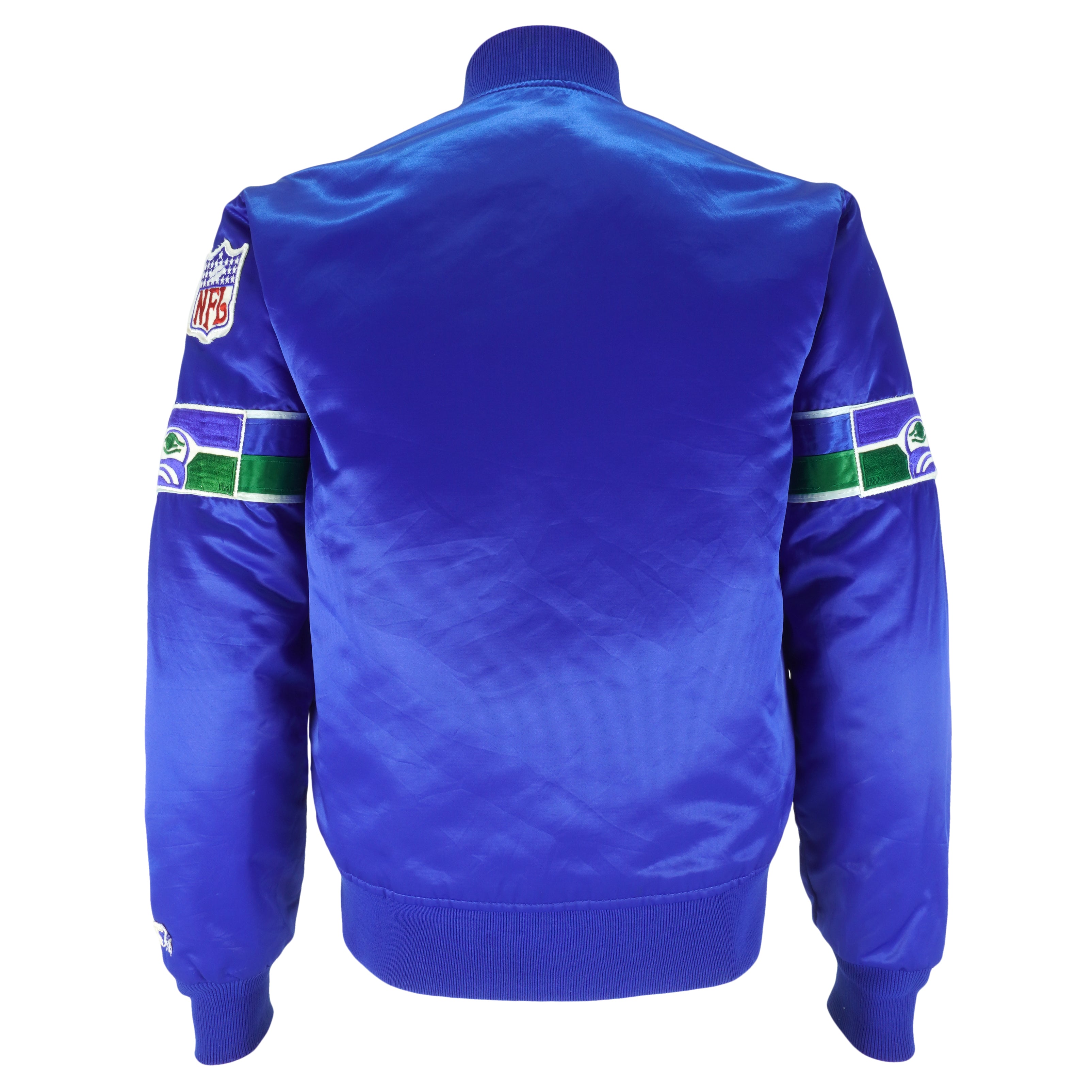 Starter - Seattle Seahawks Satin Jacket 1980s Small Vintage Retro Football