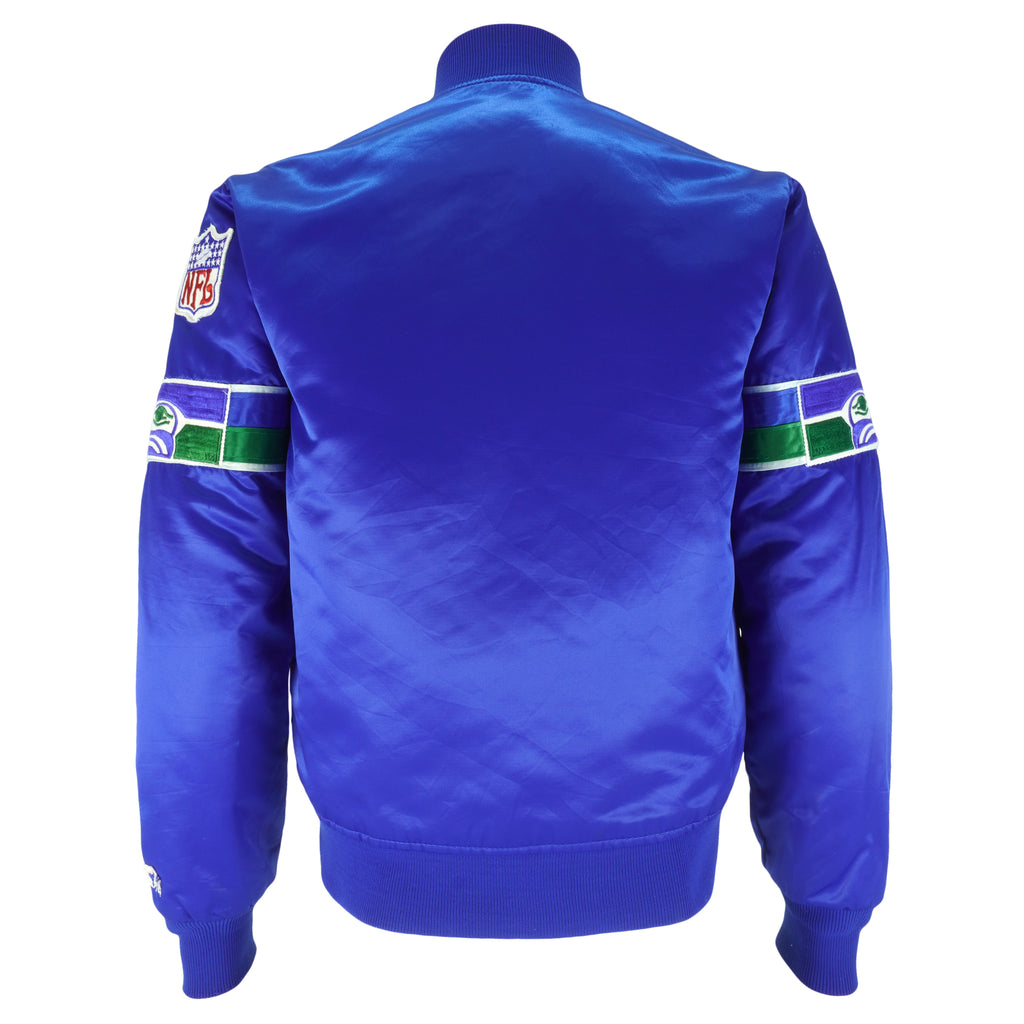 Starter - Seattle Seahawks Satin Jacket 1980s Small Vintage Retro Football