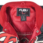 FUBU - Black & Red Sport 05 Satin Jacket 1990s X-Large Vintage Retro