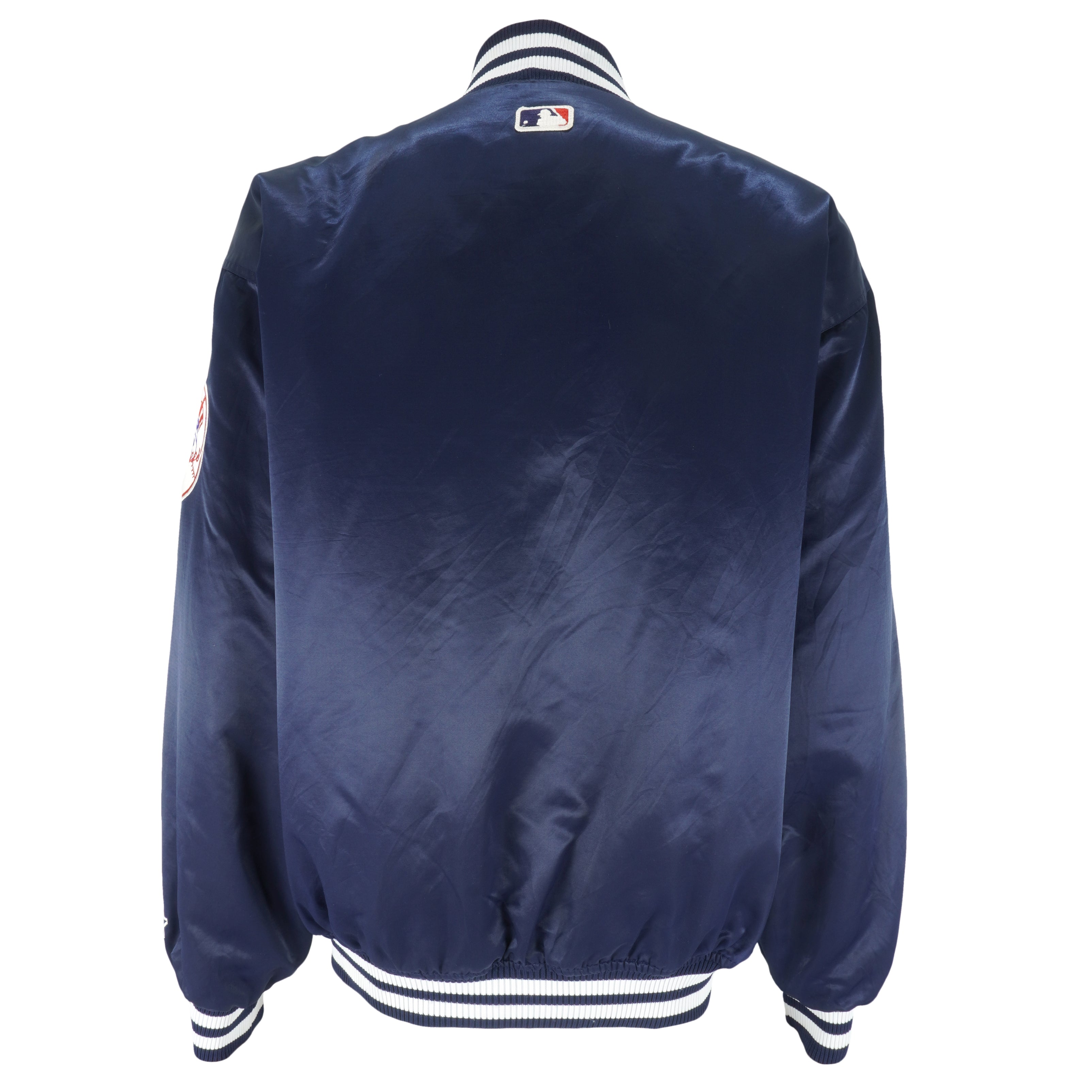 Starter - New York Yankees Diamond Collection Satin Jacket 1990s X-Large Vintage Retro Baseball