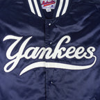 Starter - New York Yankees Diamond Collection Satin Jacket 1990s X-Large Vintage Retro Baseball
