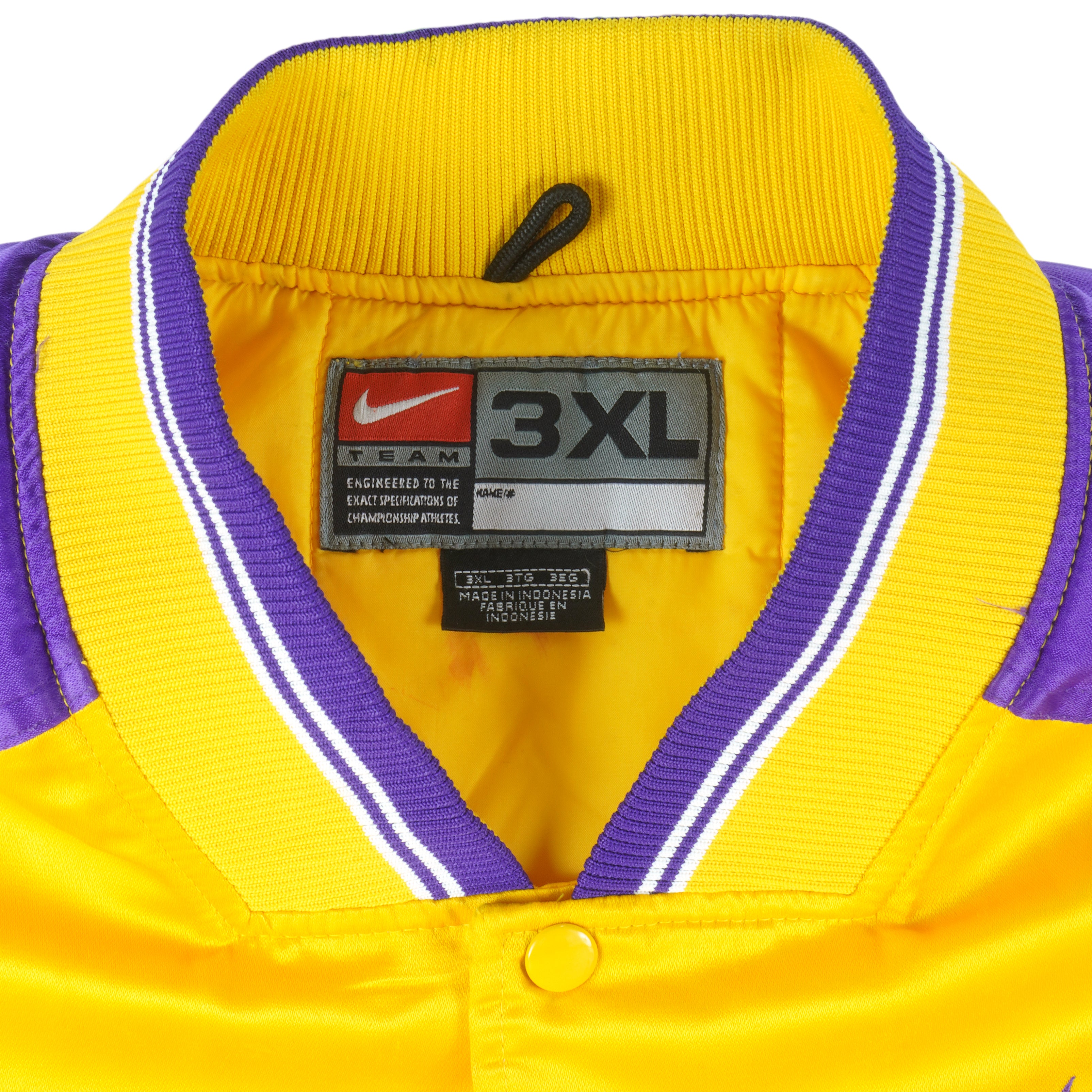 Nike - Los Angeles Lakers Satin Jacket 1990s 3X-Large Vintage Retro Basketball
