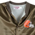 NFL (Chalk Line) - Cleveland Browns Satin Jacket 1980s X-Large Vintage Retro Football