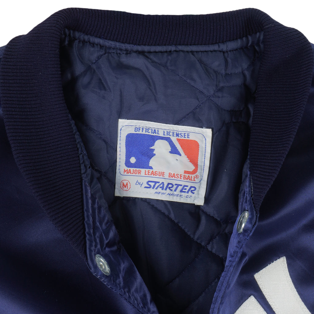 Starter - New York Yankees Satin Jacket 1980s Medium Vintage Retro Baseball