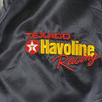 NASCAR (Holloway) - Texaco Havoline Embroidered Satin Jacket 1990s X-Large Vintage Retro