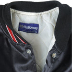 NASCAR (Holloway) - Texaco Havoline Embroidered Satin Jacket 1990s X-Large Vintage Retro