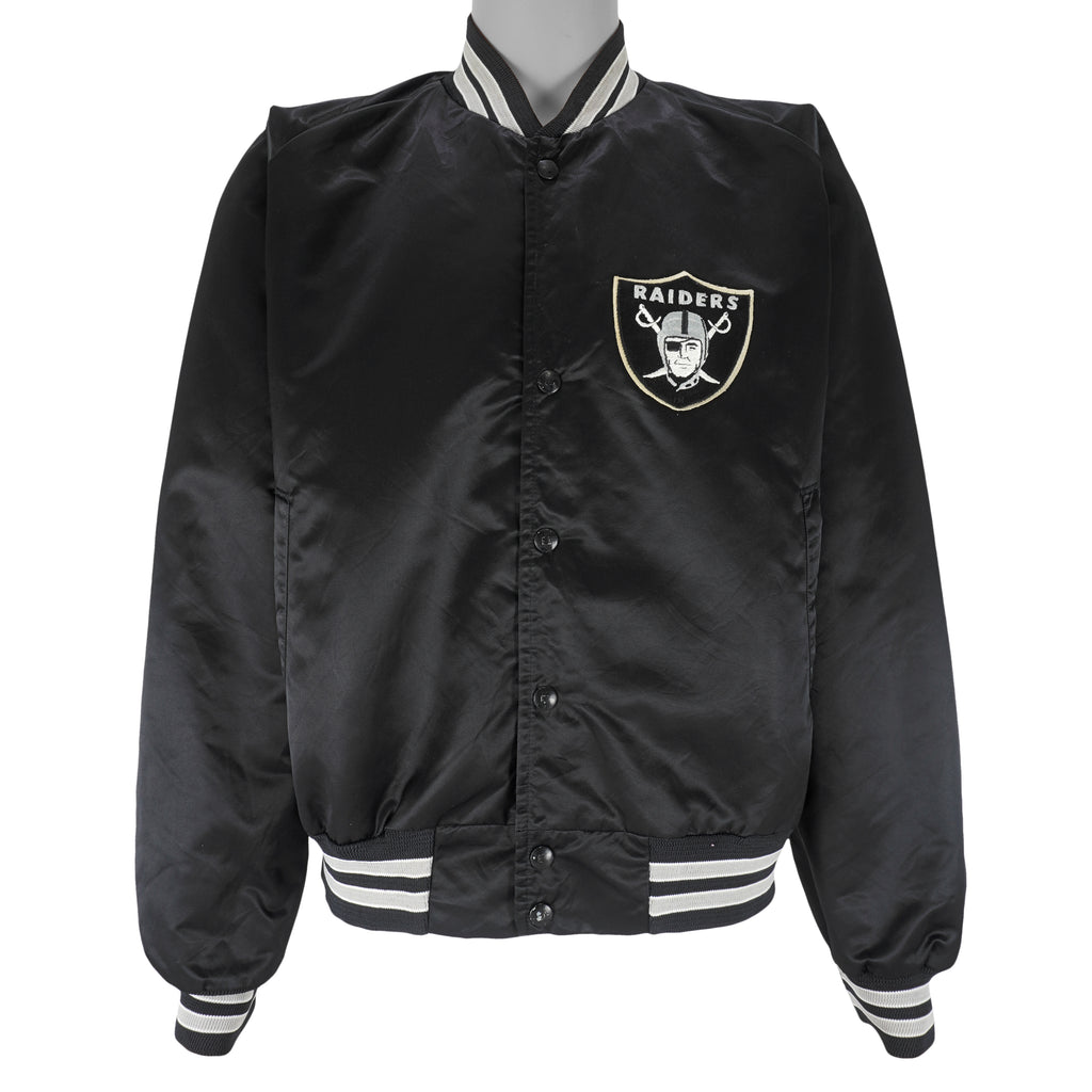 NFL (Chalk Line) - Los Angeles Raiders Satin Jacket 1980s X-Large Vintage Retro Football