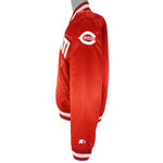 Starter (Diamond Collection) - Cincinnati Reds Satin Jacket 1980s X-Large Vintage Retro Baseball