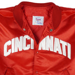 Starter (Diamond Collection) - Cincinnati Reds Satin Jacket 1980s X-Large Vintage Retro Baseball