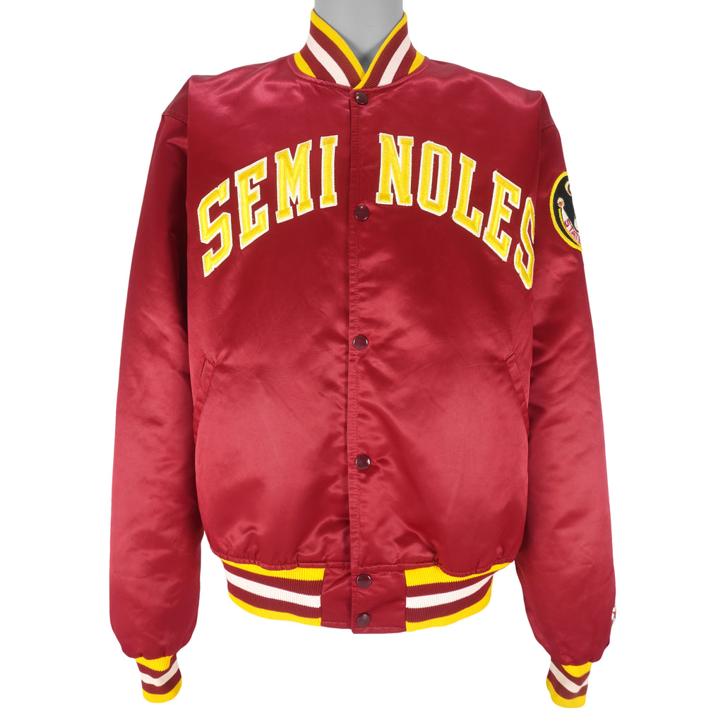Starter - Florida State Seminoles Satin Jacket 1980s X-Large Vintage Retro Football College