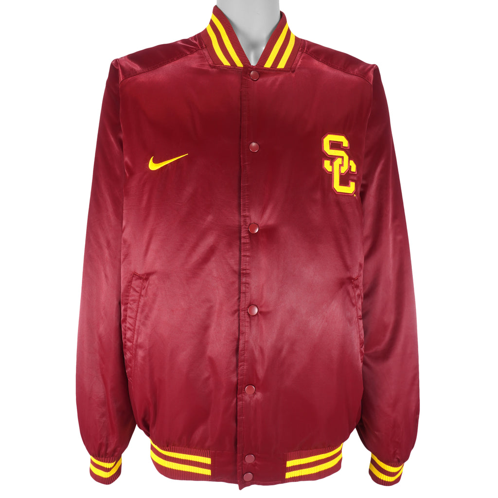 Nike - USC Trojans Satin Jacket 1990s X-Large Vintage Retro Football College