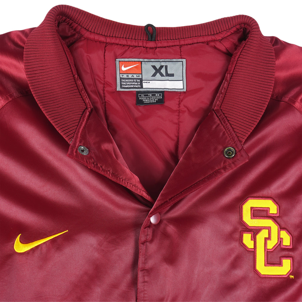 Nike - USC Trojans Satin Jacket 1990s X-Large Vintage Retro Football College