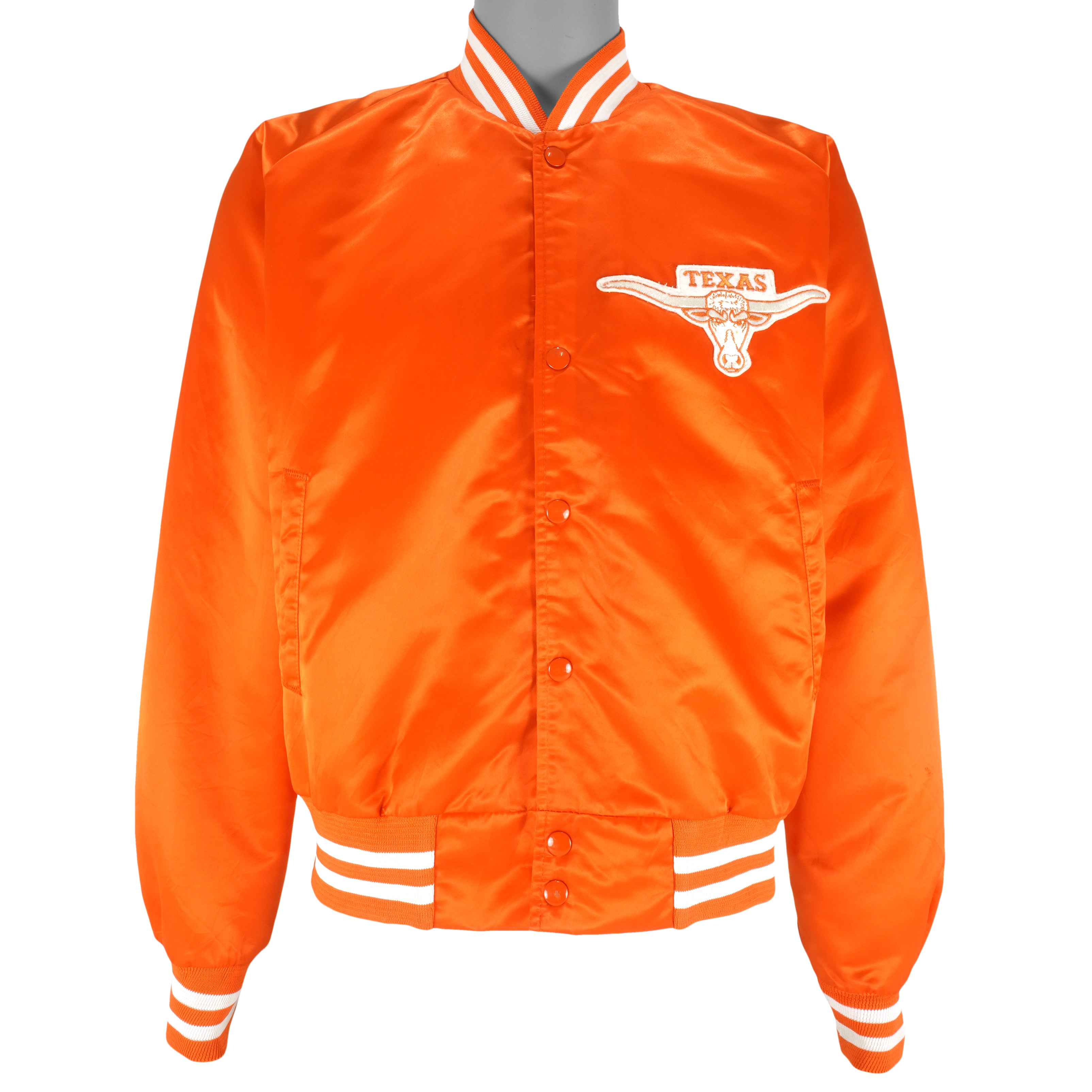 NCAA (Chalk Line) - Texas Longhorns Satin Jacket 1980s Large Vintage Retro College