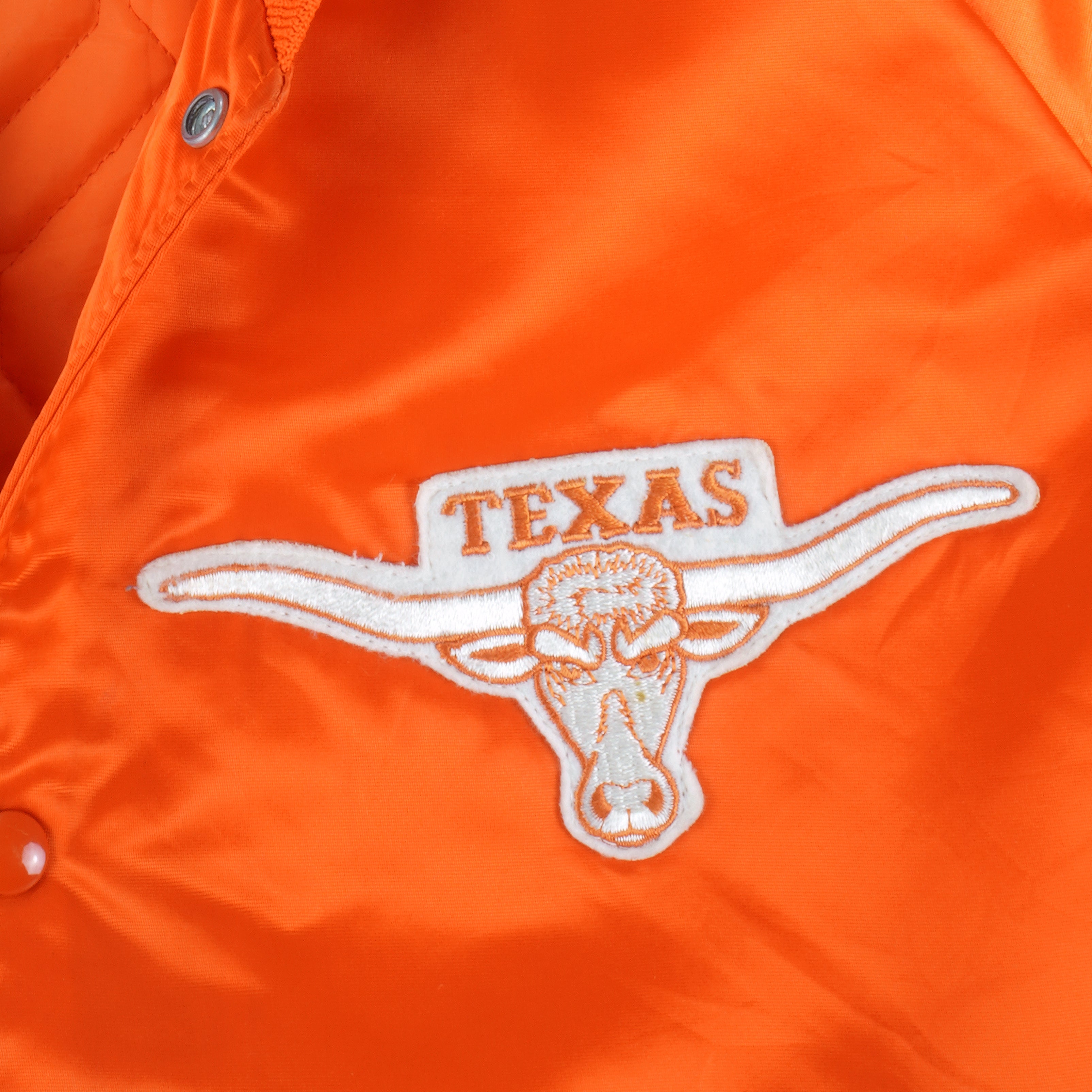 NCAA (Chalk Line) - Texas Longhorns Satin Jacket 1980s Large Vintage Retro Football College