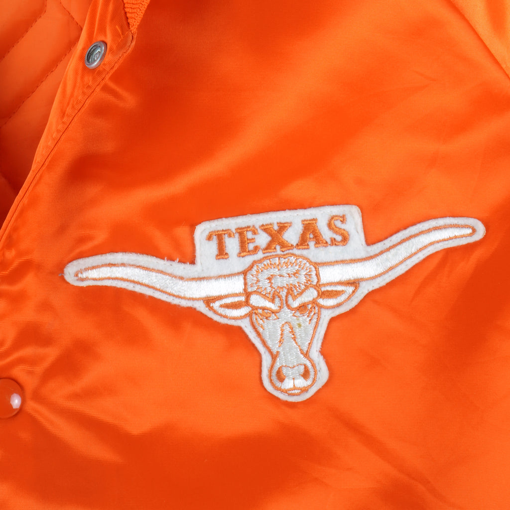 NCAA (Chalk Line) - Texas Longhorns Satin Jacket 1980s Large Vintage Retro Football College