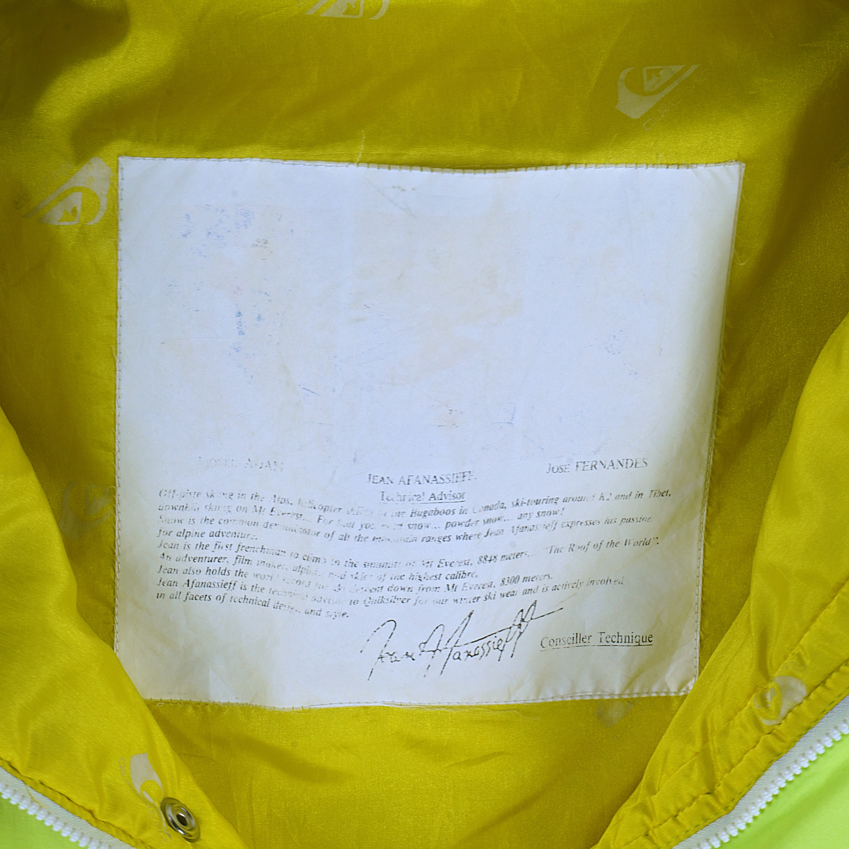Quicksilver - Green Neon Snowboarding Windbreaker 1990s X-Large Vintage Retro
