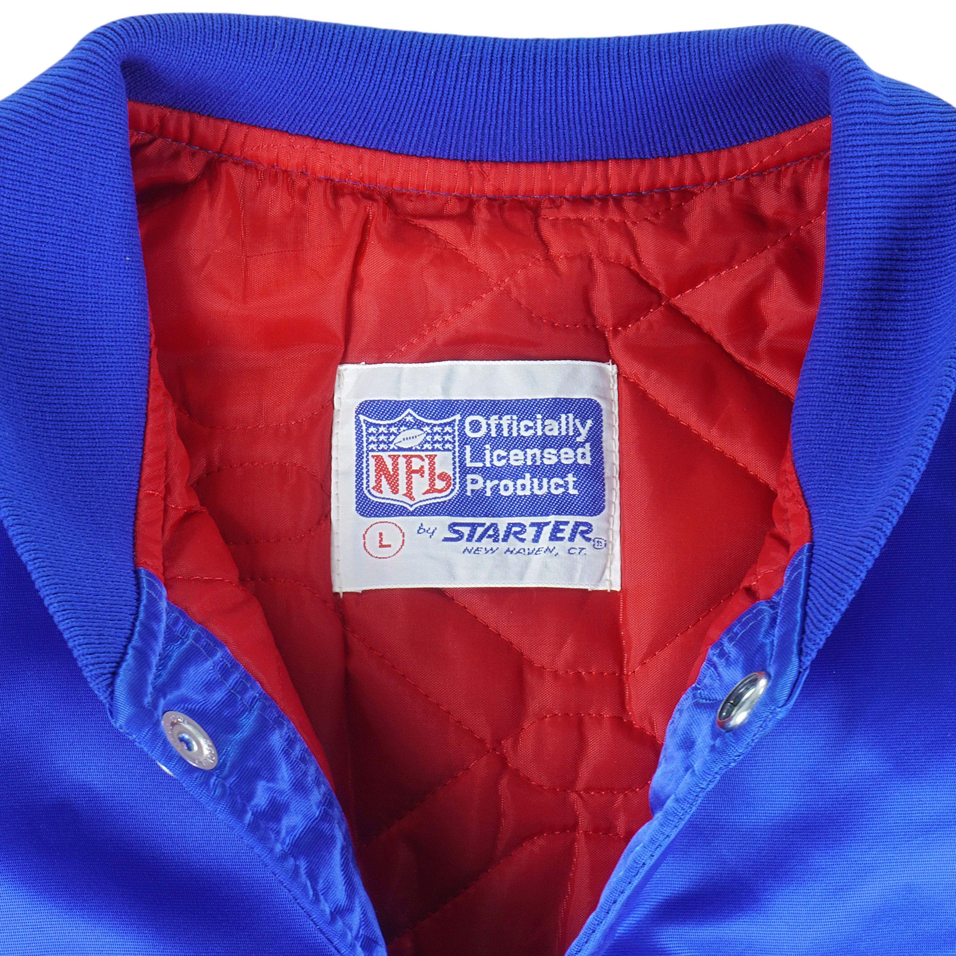 Starter - New York Giants Satin Jacket 1980s Large Vintage Retro Football