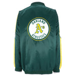 MLB (Cooperstown Collection) - Oakland Athletics Satin Jacket 1990s 3X-Large Vintage Retro Baseball