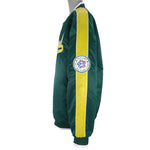 MLB (Cooperstown Collection) - Oakland Athletics Satin Jacket 1990s 3X-Large Vintage Retro Baseball