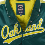 MLB (Cooperstown Collection) - Oakland Athletics Satin Jacket 1990s 3X-Large Vintage Retro Baseball