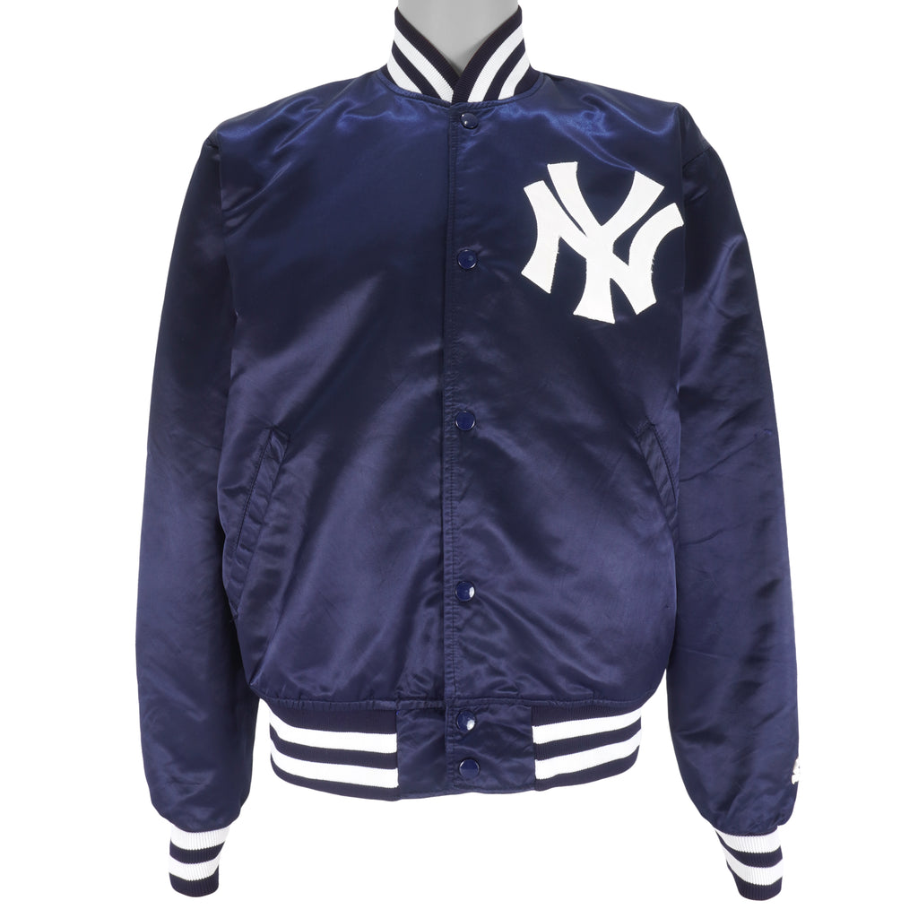 Starter (Diamond Collection) - New York Yankees Satin Jacket 1980s Large Vintage Retro Baseball