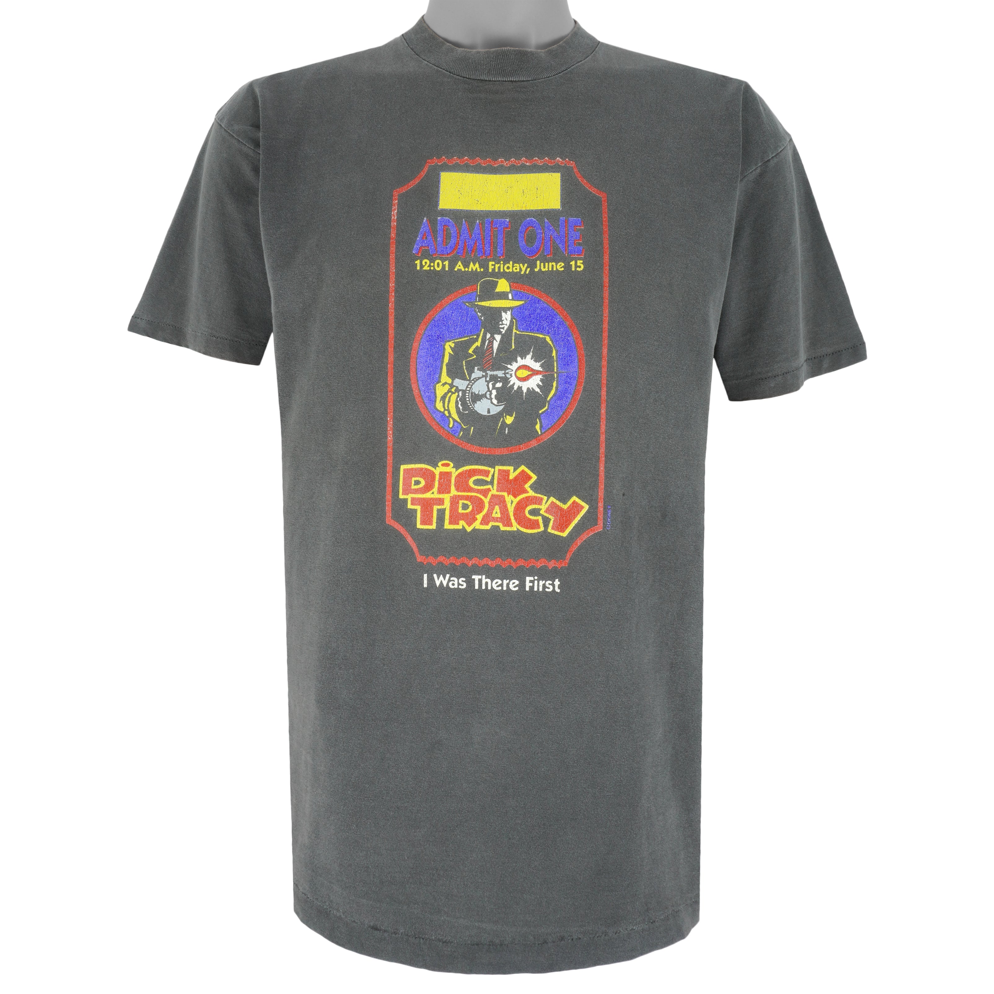 Vintage - Admit One Dick Tracy I Was There First T-Shirt 1990s X-Large Vintage Retro
