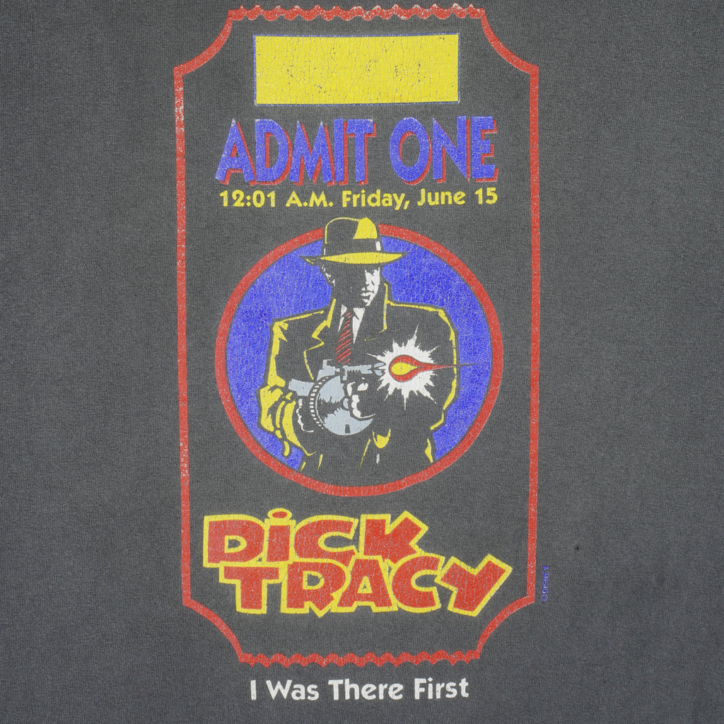 Vintage - Admit One Dick Tracy I Was There First T-Shirt 1990s X-Large Vintage Retro