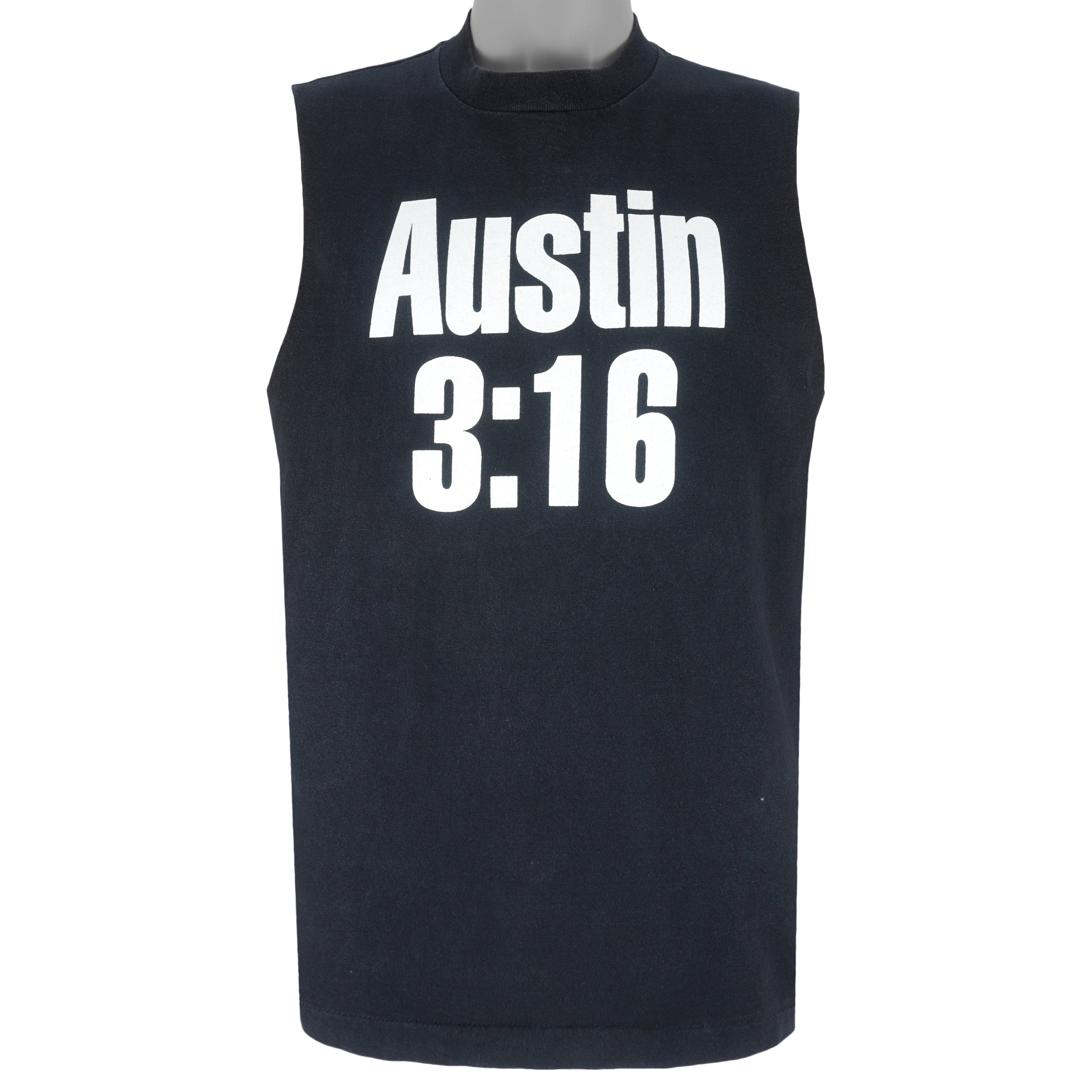 Vintage - WWF Stone Cold Steve Austin 3:16 Sleeveless Shirt 1990s Large Vintage Retro