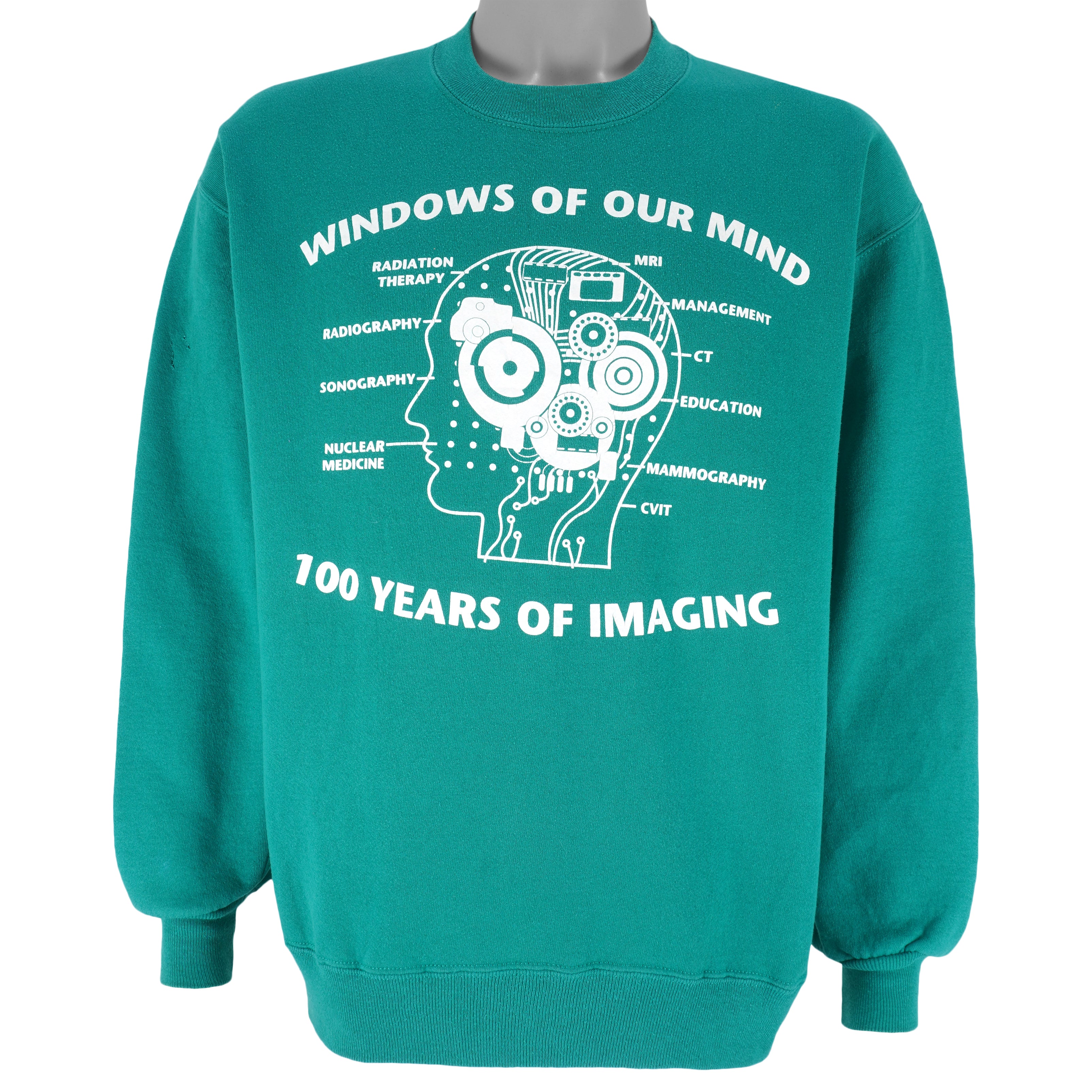 Vintage - Windows Of Our Mind Crew Neck Sweatshirt 1990s Medium