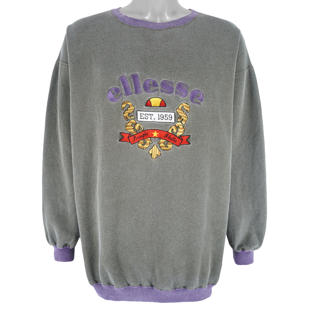 Ellesse - Italia Perugia EST.1959 Crew Neck Sweatshirt 1990s X-Large Vintage Retro