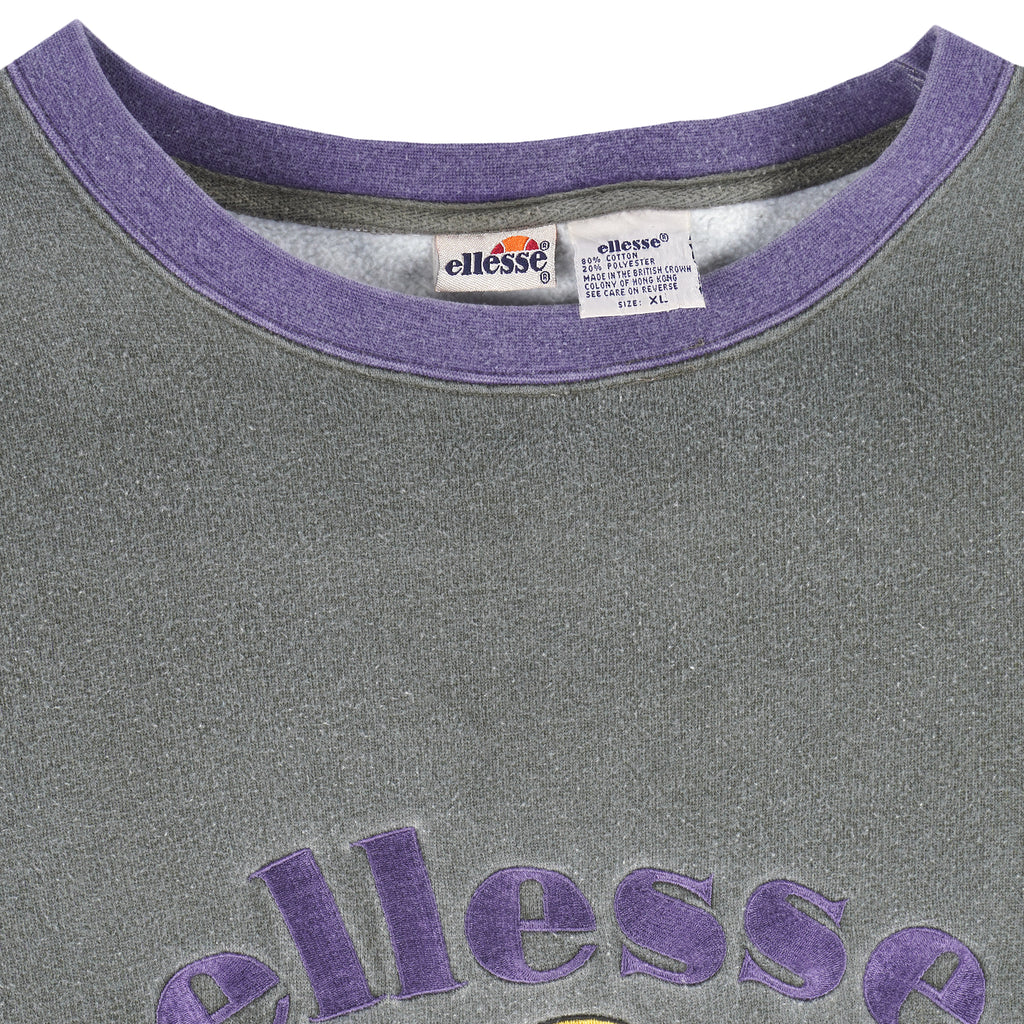 Ellesse - Italia Perugia EST.1959 Crew Neck Sweatshirt 1990s X-Large Vintage Retro