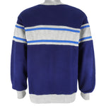 Wilson - Blue Crew Neck Sweatshirt 1990s Medium Vintage Retro