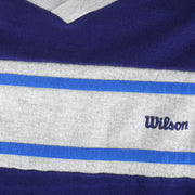 Wilson - Blue Crew Neck Sweatshirt 1990s Medium Vintage Retro