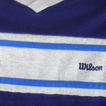 Wilson - Blue Crew Neck Sweatshirt 1990s Medium Vintage Retro