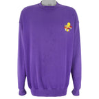 Looney Tunes - Purple Tweety Crew Neck Sweatshirt 1990s X-Large Vintage Retro