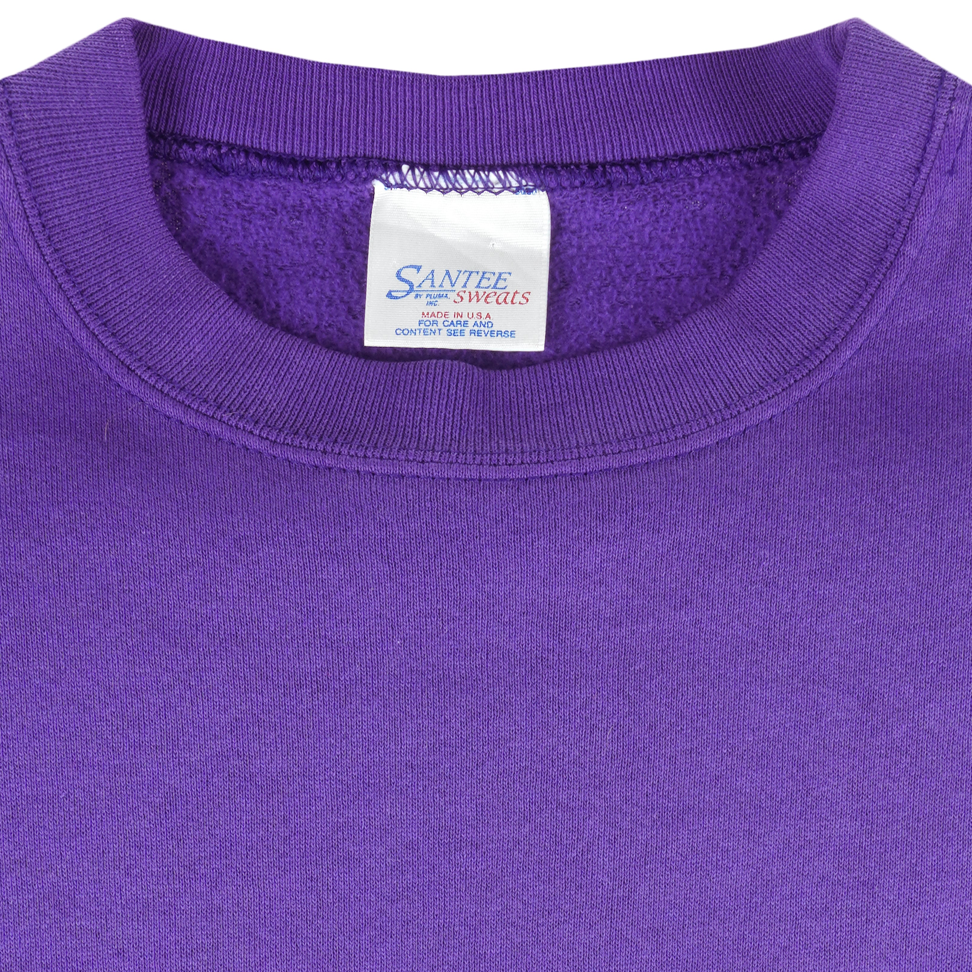 Looney Tunes - Purple Tweety Crew Neck Sweatshirt 1990s X-Large Vintage Retro