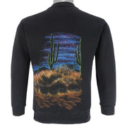 Vintage - Horses & Moon Crew Neck Sweatshirt 1990s Medium Vintage Retro
