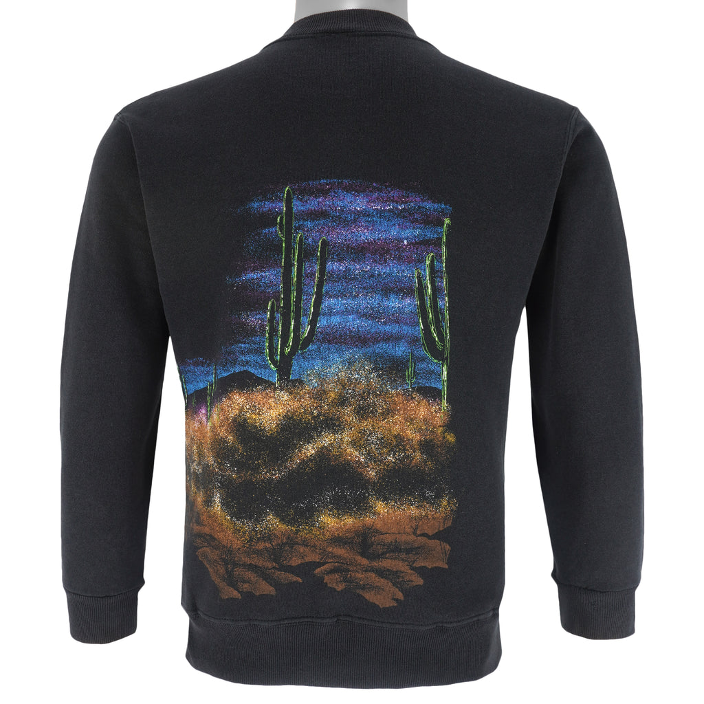 Vintage - Horses & Moon Crew Neck Sweatshirt 1990s Medium Vintage Retro