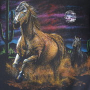 Vintage - Horses & Moon Crew Neck Sweatshirt 1990s Medium Vintage Retro