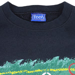 Disney - Blue Tigger Crew Neck Sweatshirt 1990s Large Vintage Retro