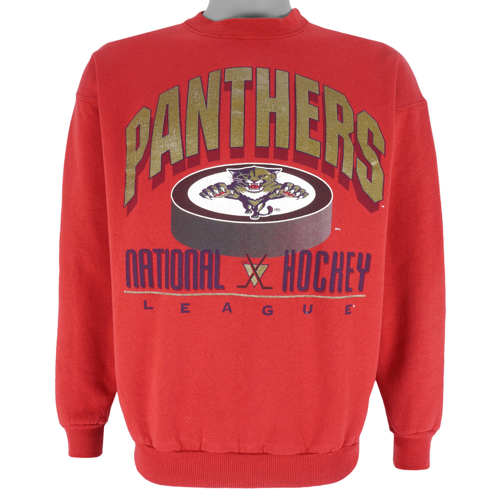 Vintage NHL (Hanes) - Florida Panthers Crew Neck Sweatshirt 1990s Large Hockey