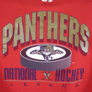 Vintage NHL (Hanes) - Florida Panthers Crew Neck Sweatshirt 1990s Large Hockey