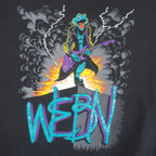 Vintage - WEBN Rock Radio Station Crew Neck Sweatshirt 1990s Large Vintage Retro